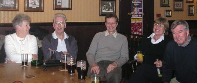 Mrs Barrett, Bill Barrett, Dave Hood, Angie Hitchcock, Paul Hitchcock